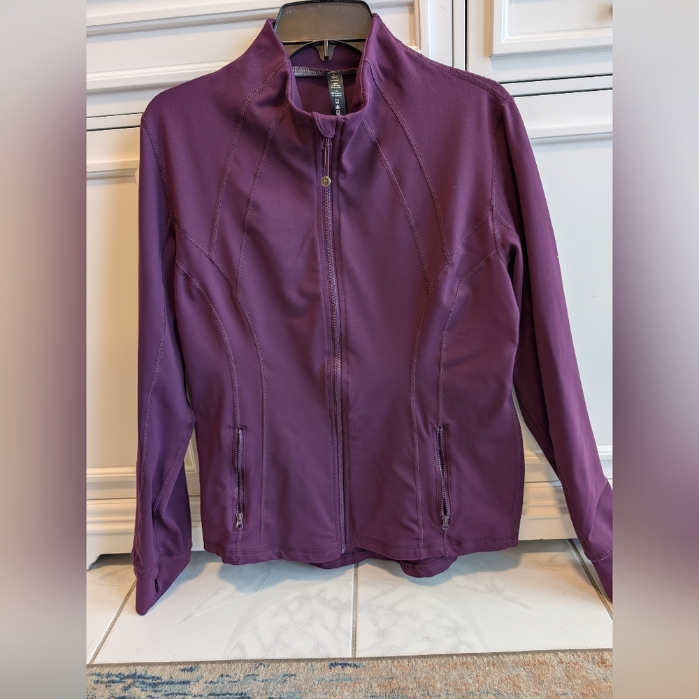 90 Degree By Reflex Plum Full-Zip Active Jacket